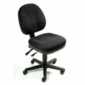 Global Industrial Task Chair, Fabric Upholstery, Black 252260BK